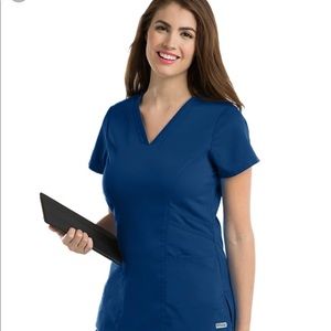 3 indigo Greys Anatomy Scrub Tops